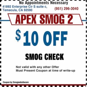 Smog Check Coupon Temecula